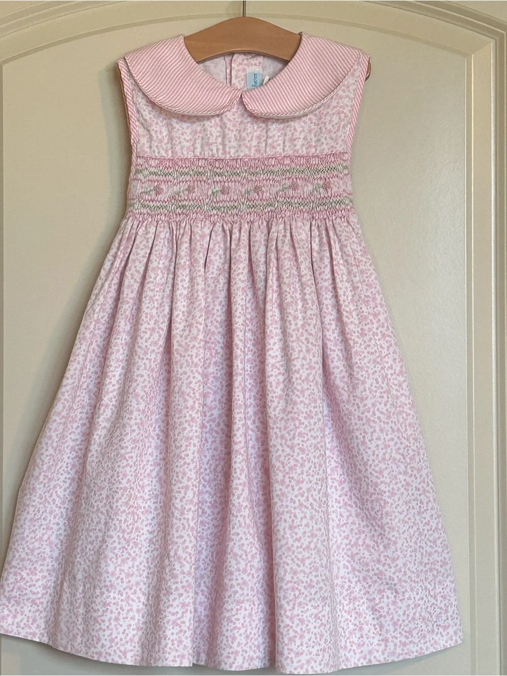 3T House of Hatten Smocked Peter Pan Collar Dress - Picture 1 of 6